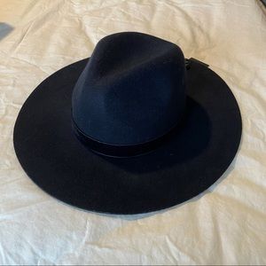 NWT Forever 21 Navy Wool Fedora Hat